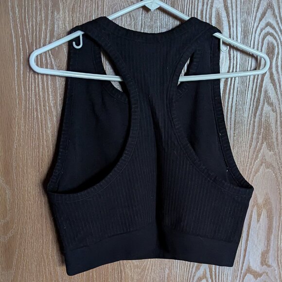Good American Black Racerback Sleeveless Tank, 5/6 - Picture 2 of 5